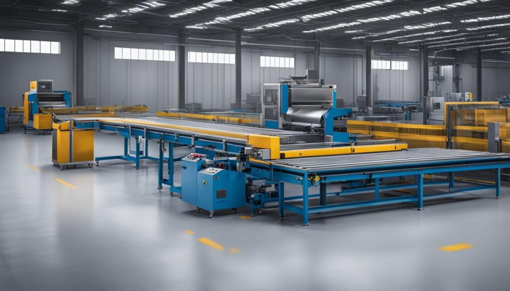 Welpac packaging company A factory machine equipped with packaging equipment and machinery.